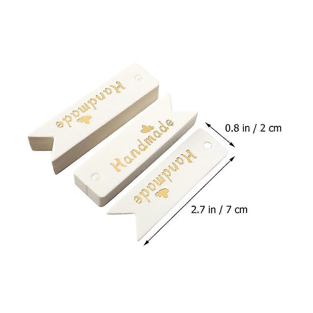 200Pcs Gift Tags Handmade Gift Labels for Decoration White Paper