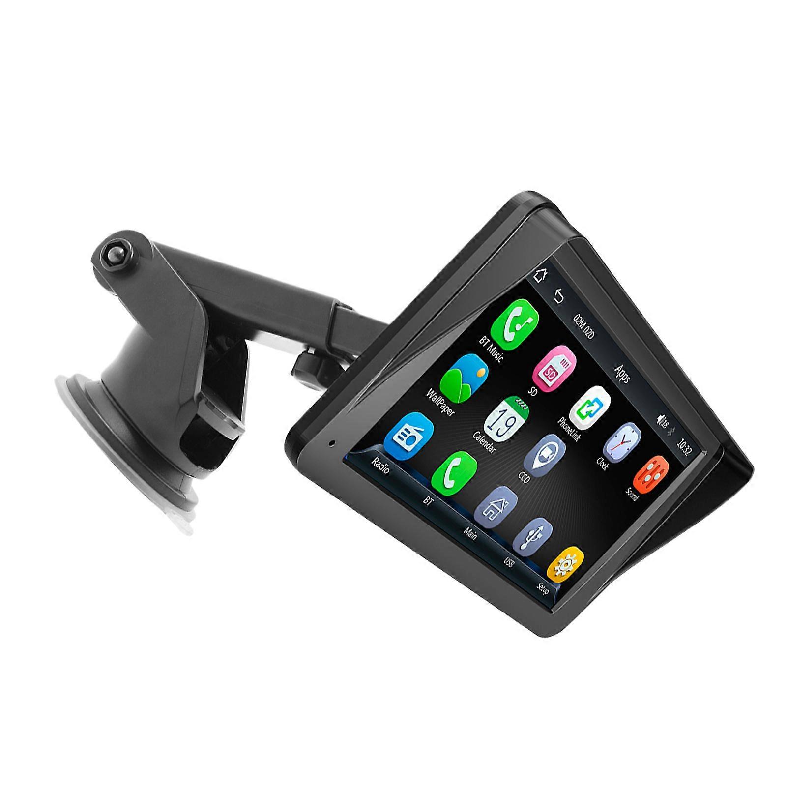 Black Car Mp5 Multimedia Player For Automotive Connect Smartphone For Navigation And Audio Calls