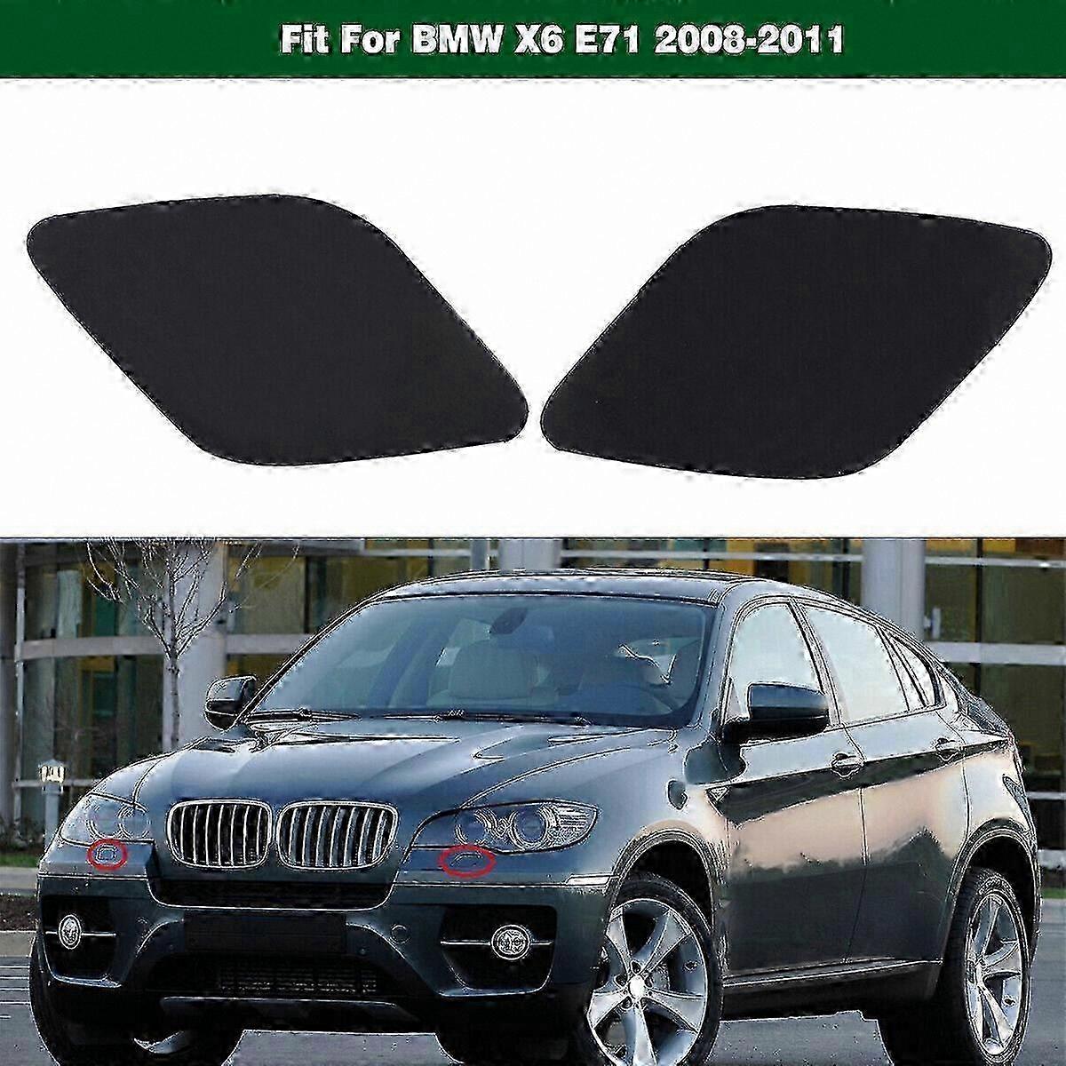 Front Bumper Headlamp Washer Nozzle Jet Cover Cap for X6 E71 2008-2011