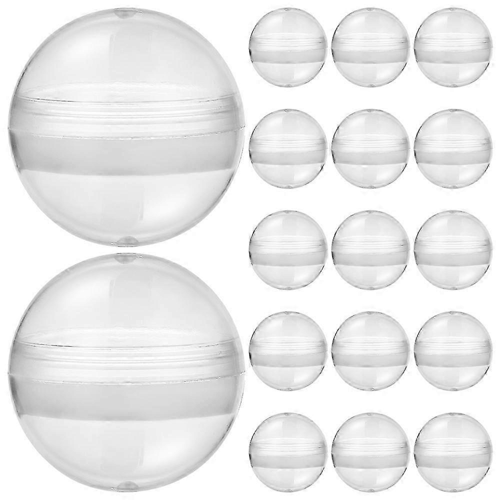 100pcs Clear Fillable Vending Machine Balls – Transparent Round for Creative Packaging, Candy Storage, and Collectible Display