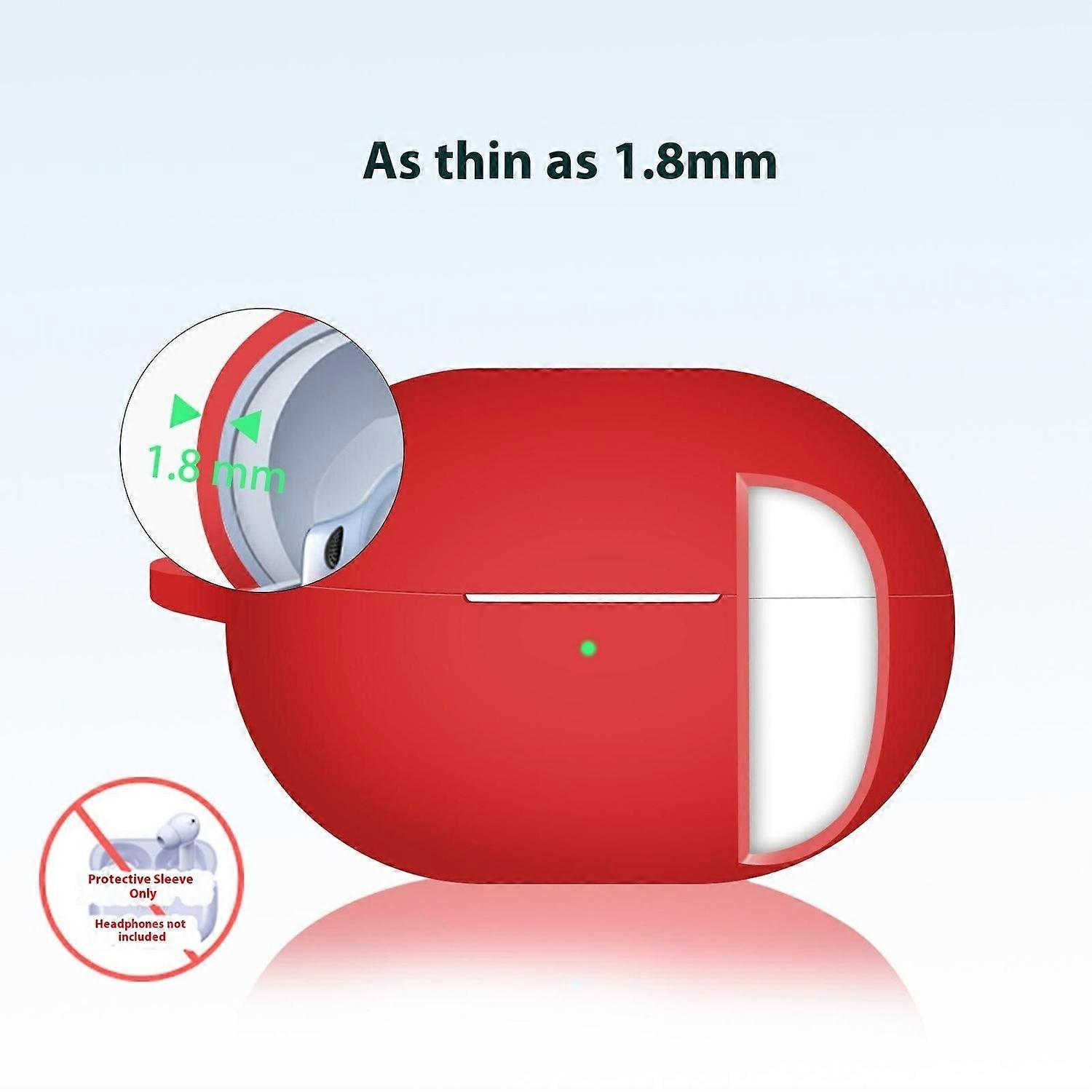 For Huawei FreeBuds Pro 4 Protective Case Bluetooth-Compatible Earbuds Silicone Cover with Hook