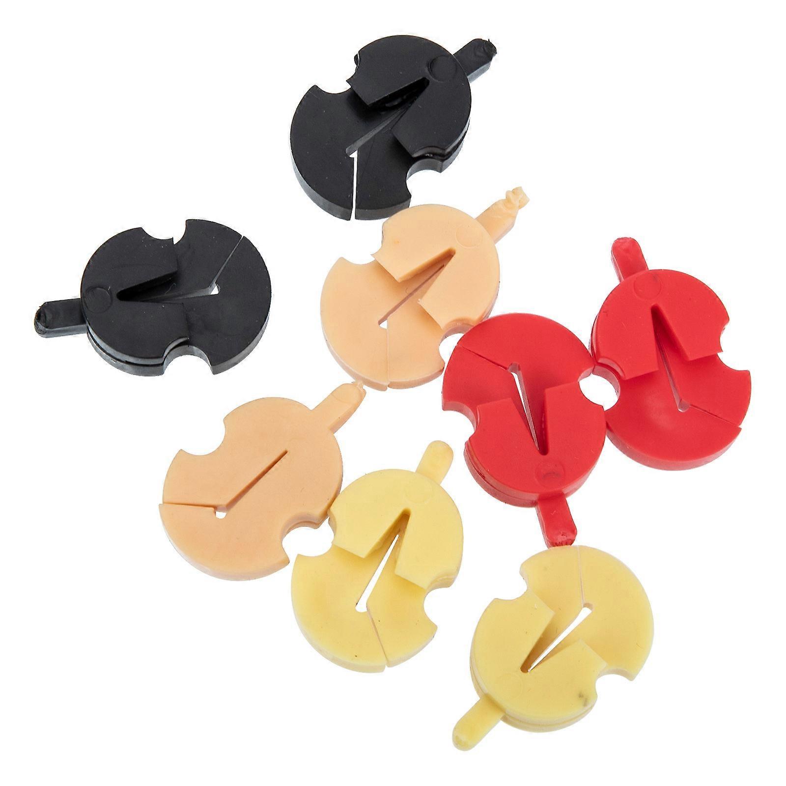 8Pcs Rubber Violin Mutes for Practice Noise Reduction Flexible