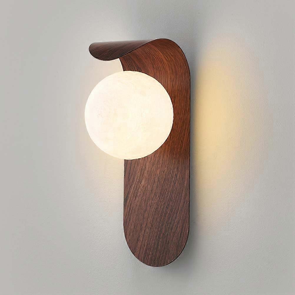 Led Wall Light G9 Base Minimalist Wood Look Metal Lamp With Acrylic Lampshade For Corridor Living Room Bedroom
