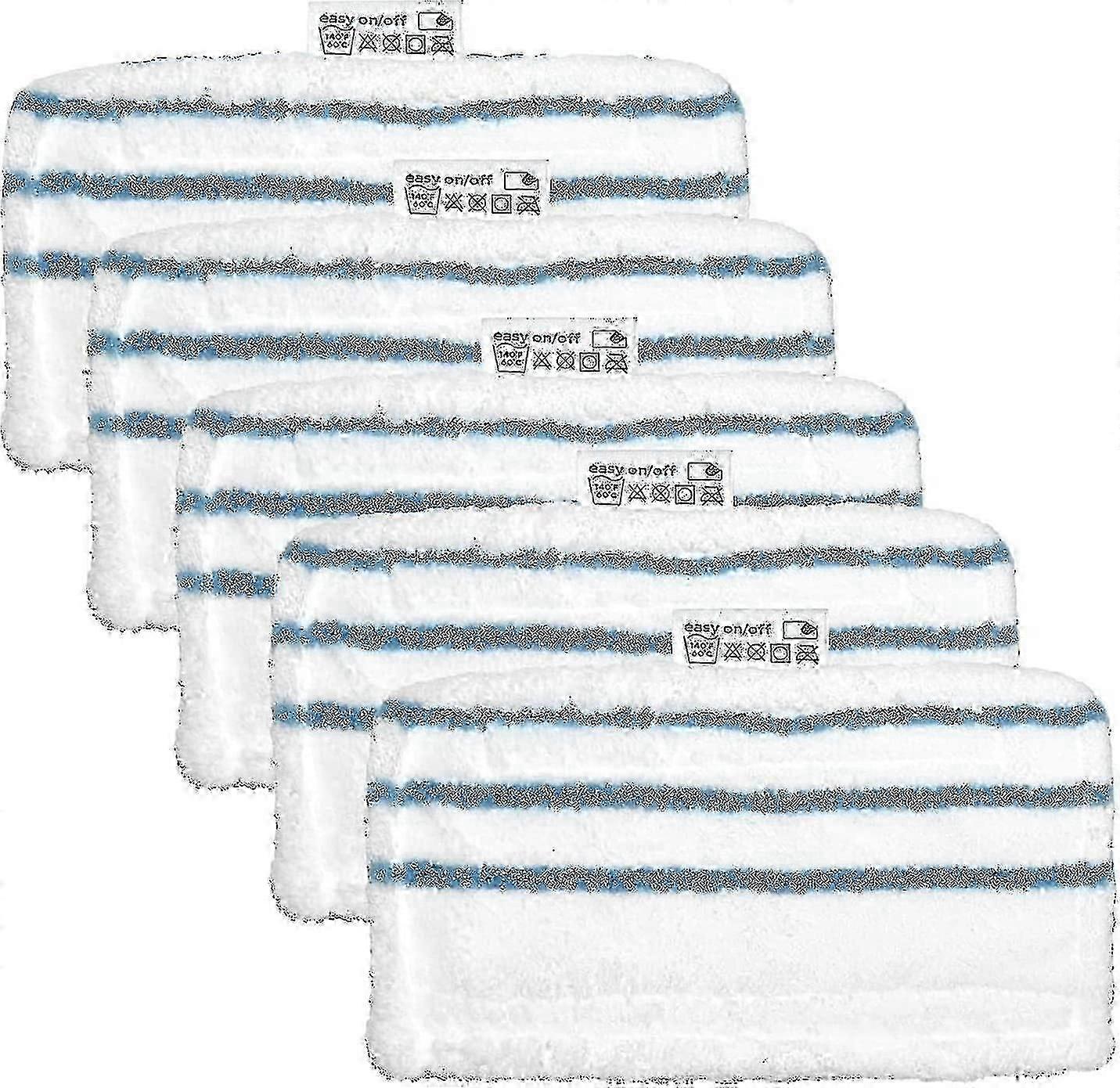 Aura Pack Of 5 Rectangular Microfiber Cloths For Black+decker Steam Mop - Alternative To Fsmp20