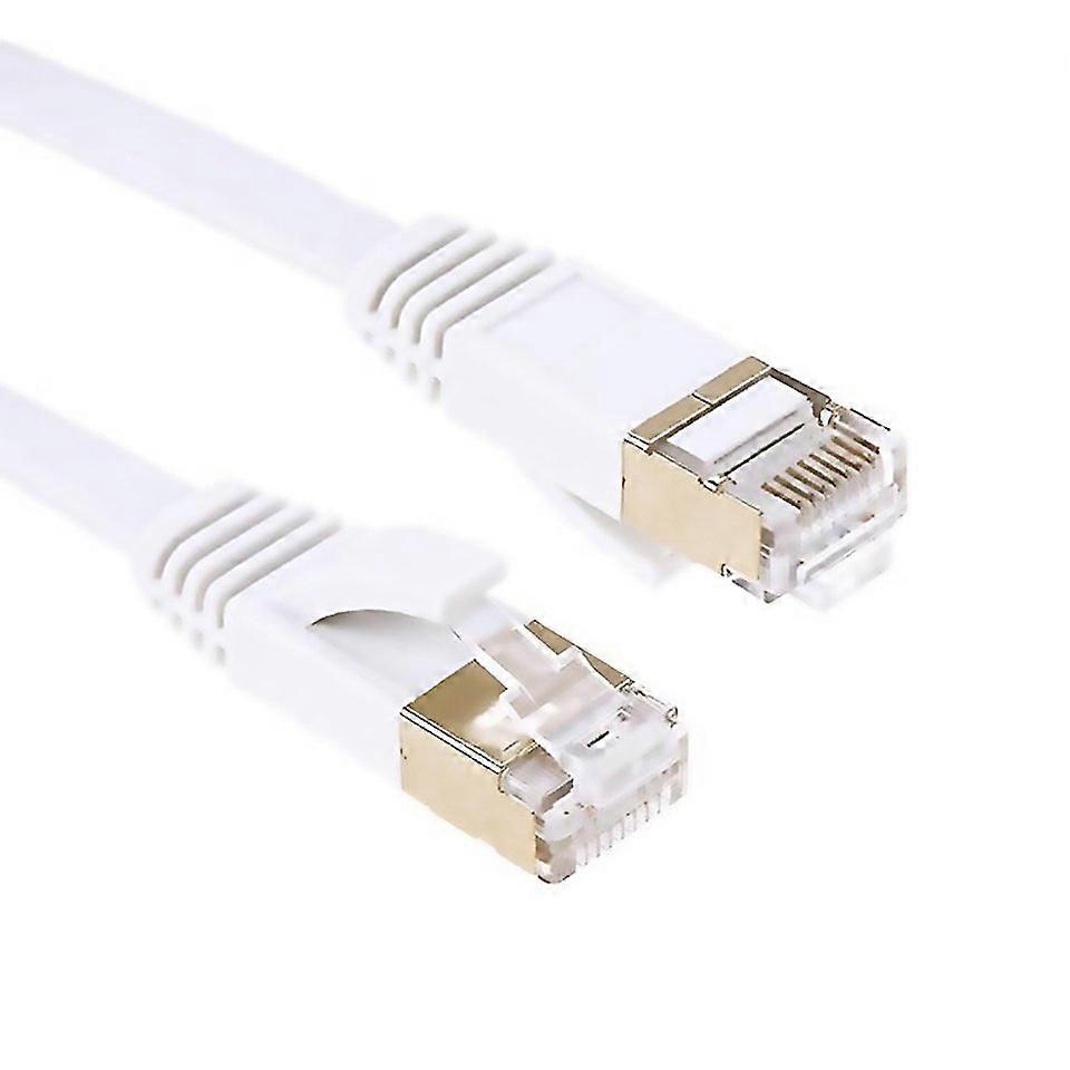 For Plated Head Cat7 High Speed 10gbps Ultrathin Flat Ethernet Rj45 Network Lan Cable Gold