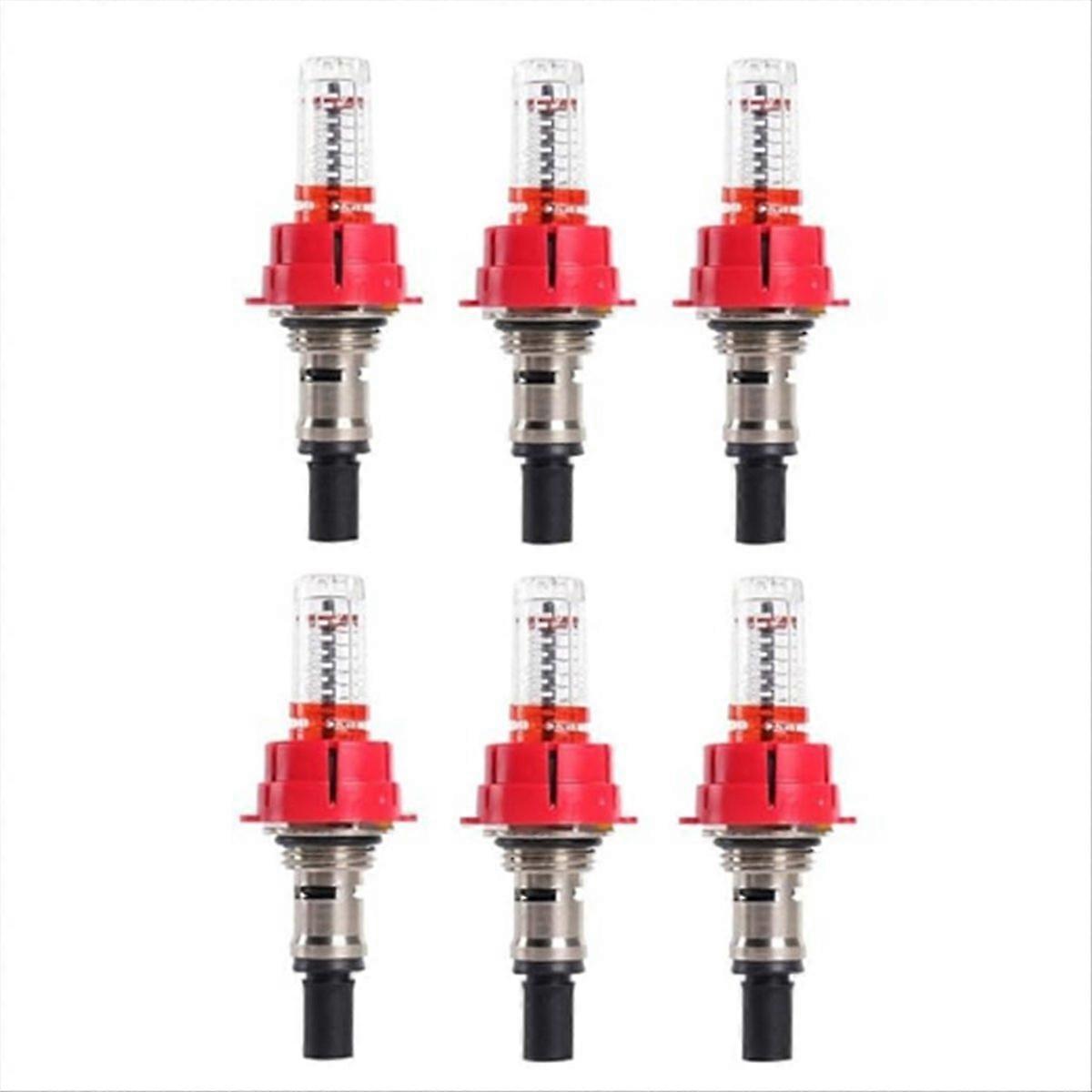 6 Pcs Underfloor Heating Manifold Flow Meter