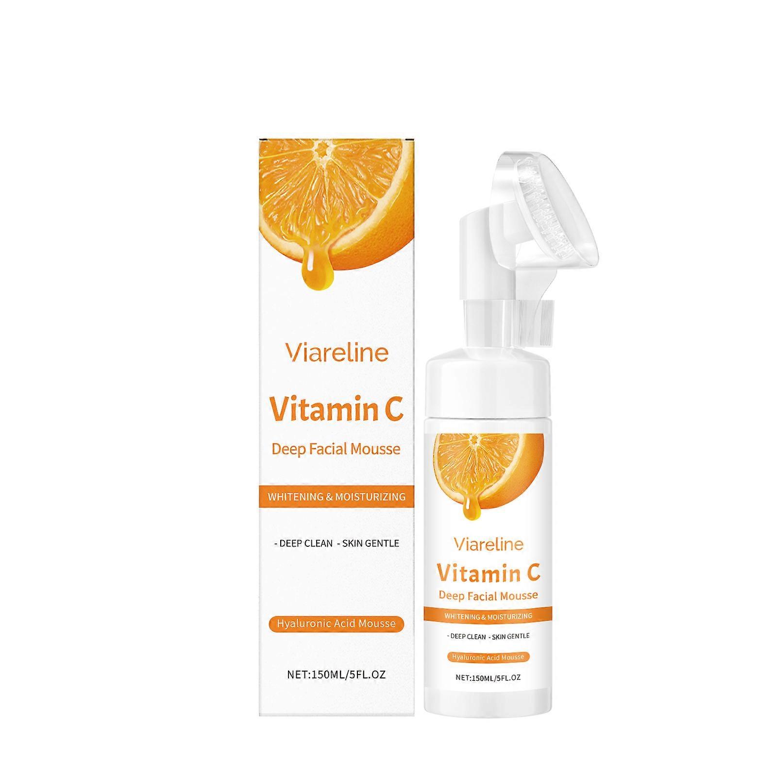 Viareline Vitamin C Cleansing Mousse, With Its Cleansing And Gentle Ingredients, Improves The Skin's Clean And Bright Texture