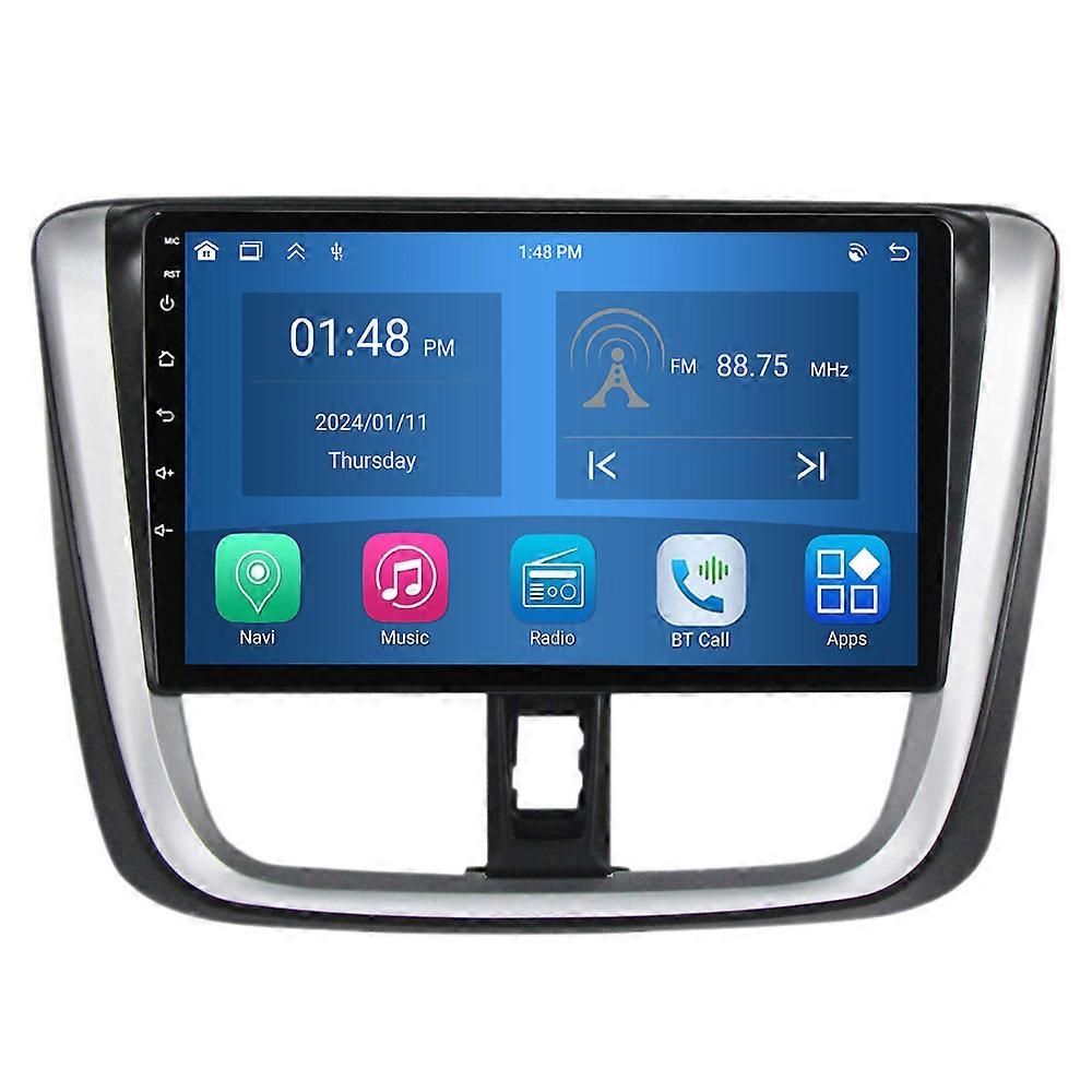 Auto-Multimedia-Player 4G + 64G für Toyota Vios Yaris L 2016 – 2019 CarPlay Android Auto Stereo Radio GPS Navigation Autoradio Bluetooth 2Din Video Touch