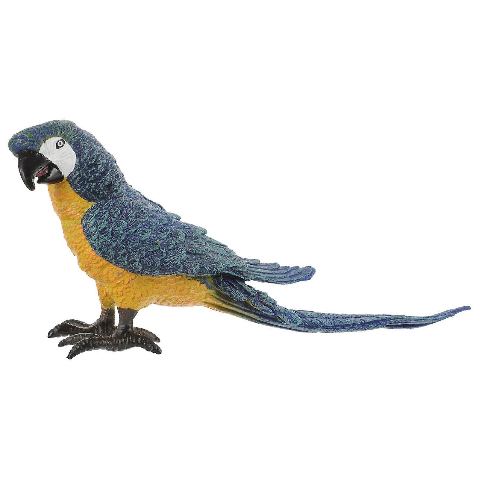 Simulation Parrot Ornament for Yard Decoration 4Pcs Set