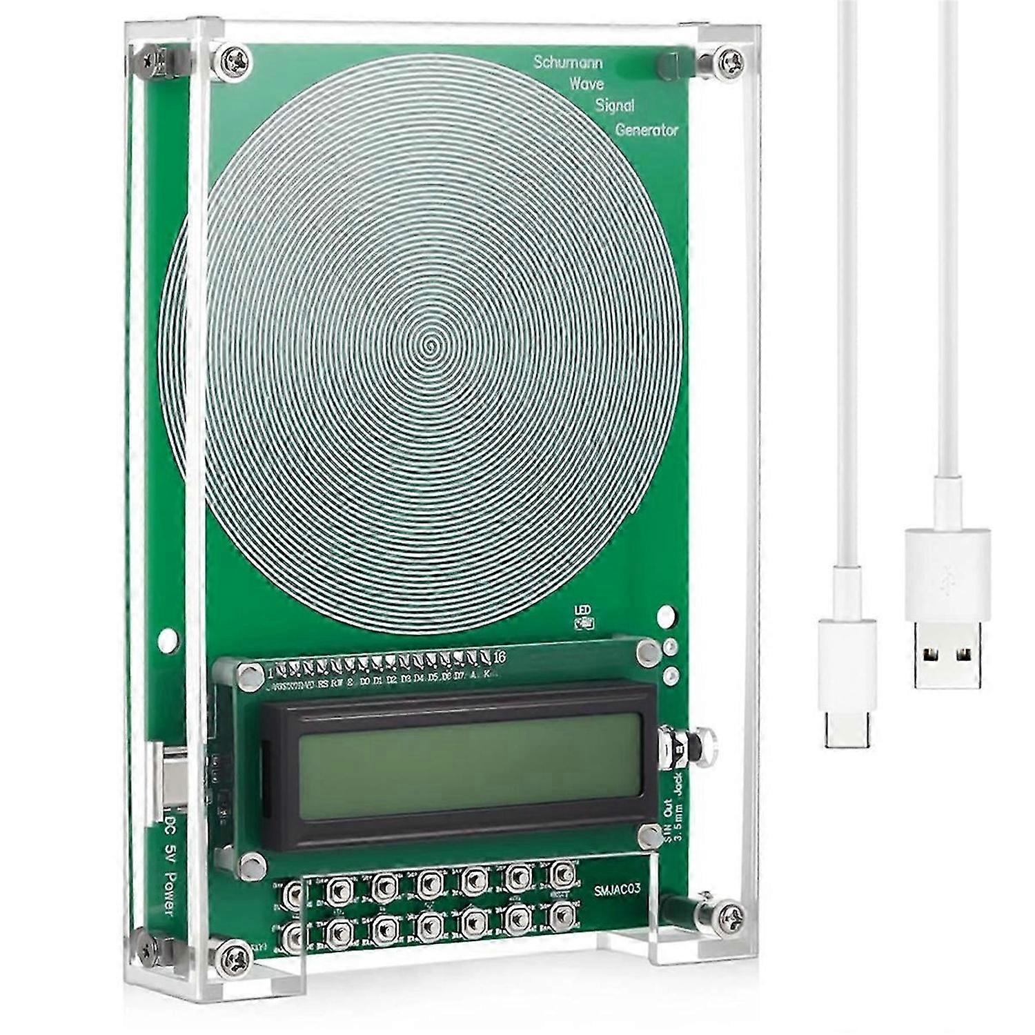 0.01Hz-10000Hz Adjustable Sine Wave Resonance Generator Ultra Low Frequency Generator Resonator Sound Frequency Machine