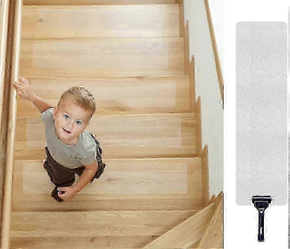 階段用の滑り止めストリップ 10 cm X 60 Cm パック 15 の階段のための透明なスリップ防止ストリップ