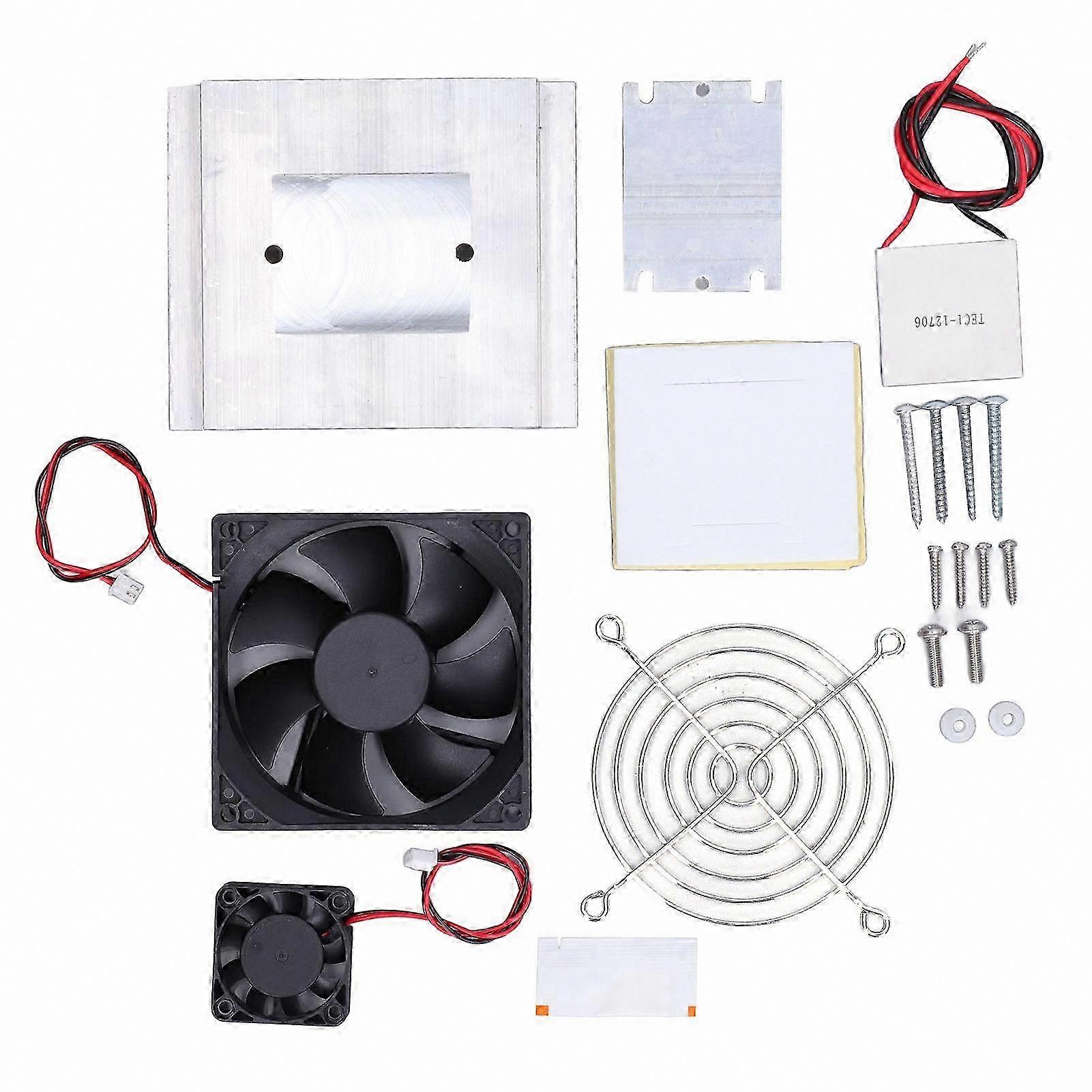 Dual Core Cooling Fan System for Equipment, 70W 46A Refrigeration Cooler Set Kit