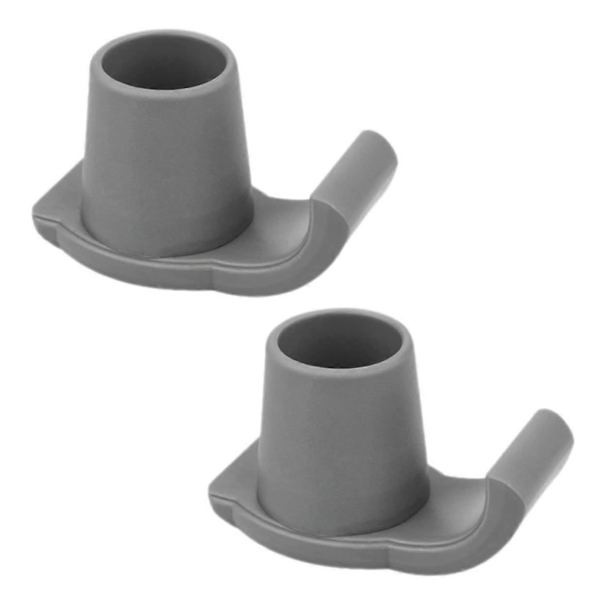 Ski Glides AntiSkid Sliders For Walking Frames 2 Pcs Gray On Any Surface Portable Walker Accessories