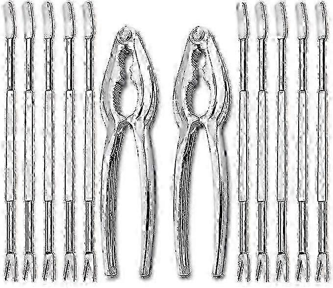 12-piece seafood tools set with lobster crackers