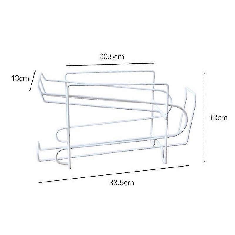 Double Layer Refrigerator Beverage Storage Shelf Roll Design Can Beer Iron Rack Cola Beer Holders