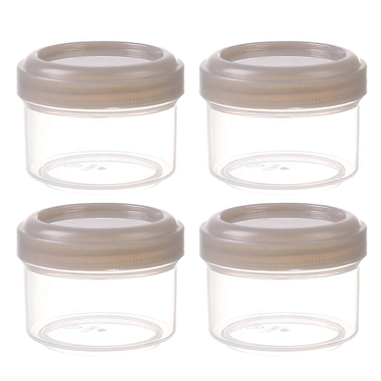 Small Plastic Containers With Lids Mini Snack Pots Screw  Airtight BPA  Dressing To Go Model A