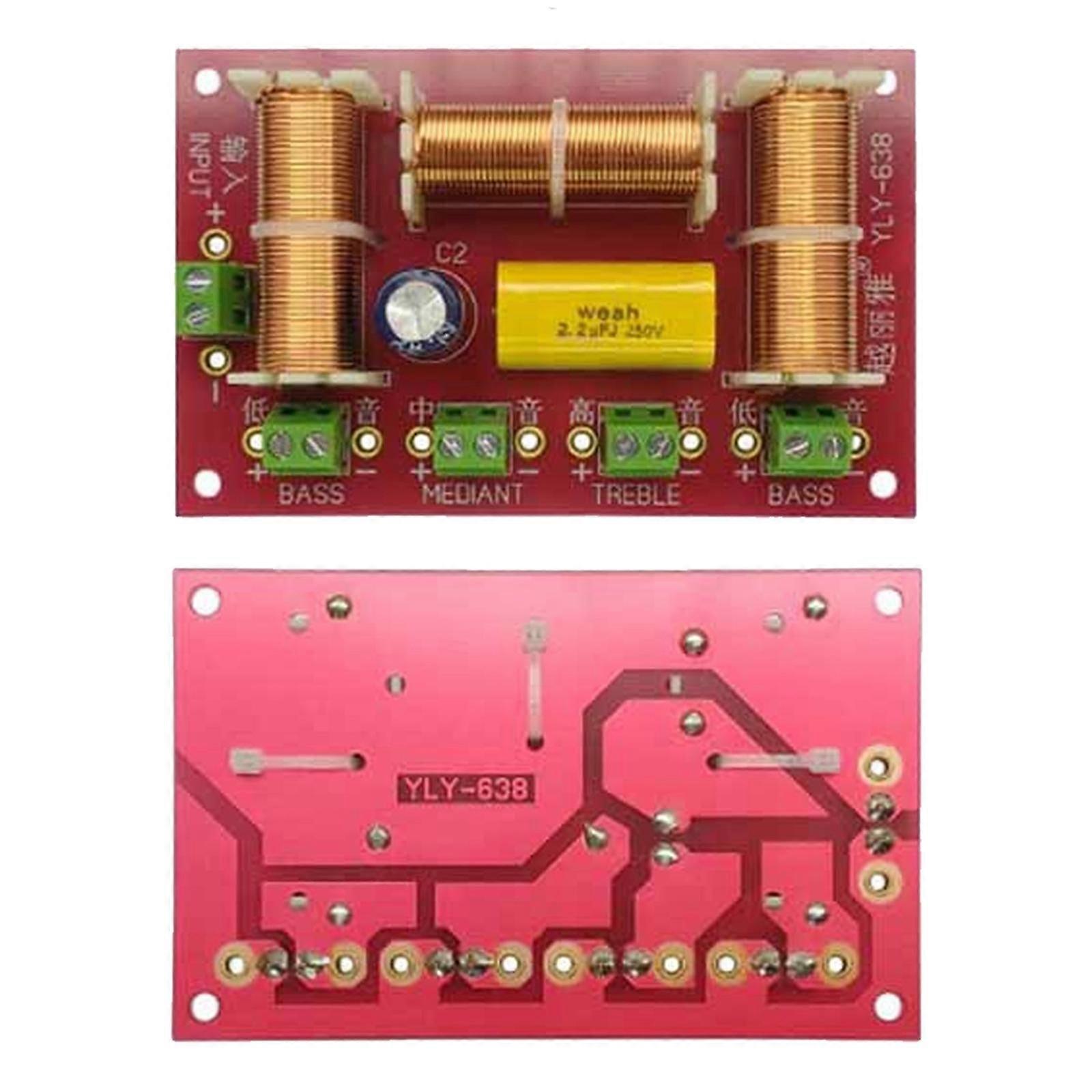 2pcs 200w 4-way 3 Way Treble+midrange+dual Bass Speaker Crossover Divider New