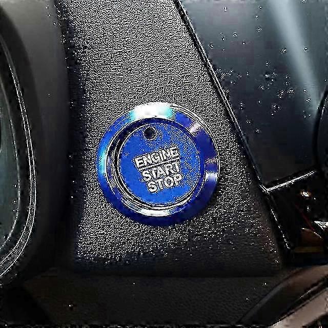 2pcs For Ford F150 F-150 2015-2019 Fusion Explorer Expedition Edge Car Engine Start Stop Button Center Console Switch Cover Trim