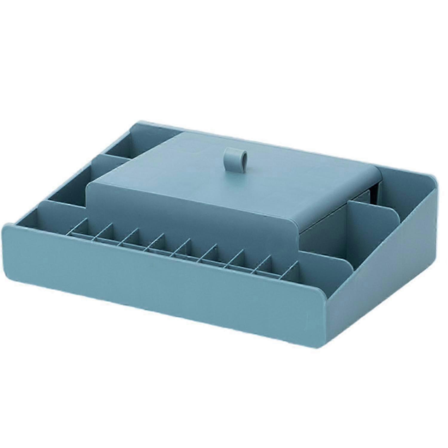 Multi-purpose Storage Box StackablePlastic Elegant Multi Grids Sundries Organizer for Daily Use