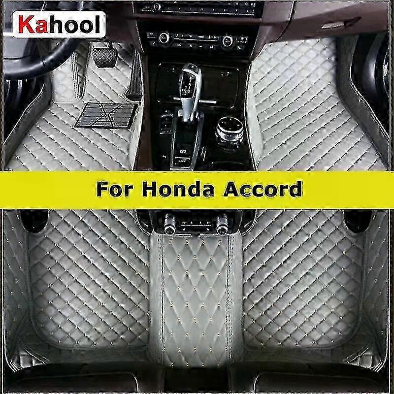 KAHOOL Custom Car Floor Mats For Honda Accord 6th 7th 8th 9th 10th 11th 1997-2023 Auto Carpets Foot Coche Accessorie miao4