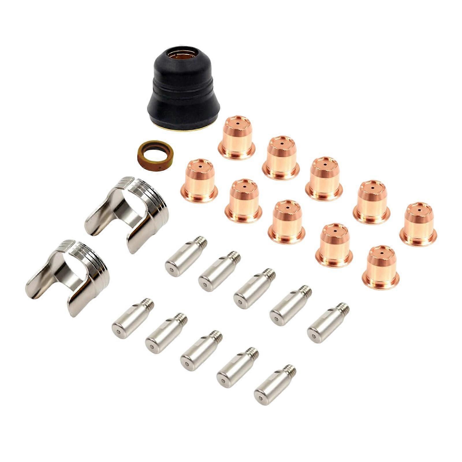 24pcs Welding Nozzles Electrodes and Protects Set Developed for Tall Efficiency and Consistent Use Multicolor