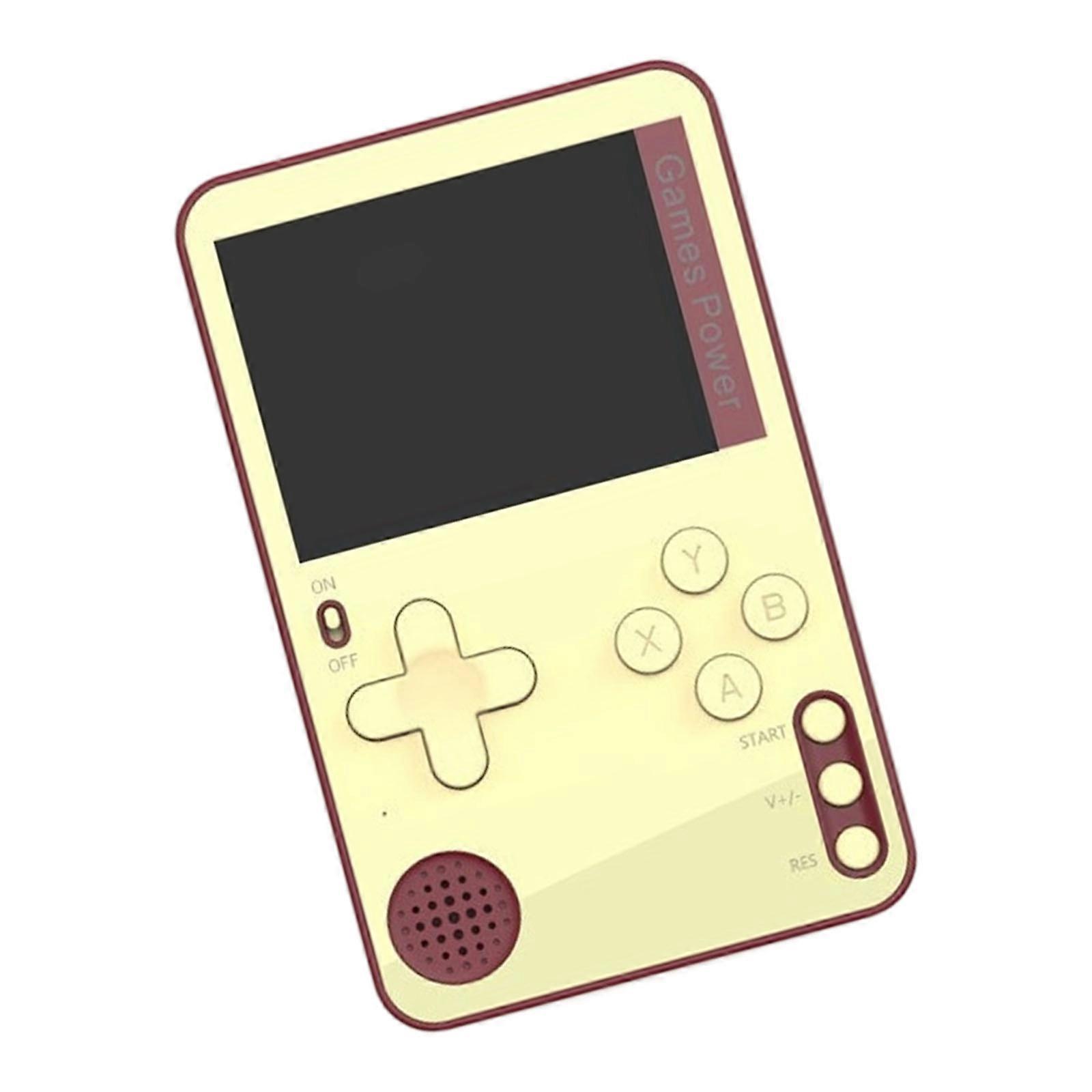 Portable Gaming System 2.4in Screen Handheld Game Console Ultra Thin Game Machine Video Console Built in 500 Game  red