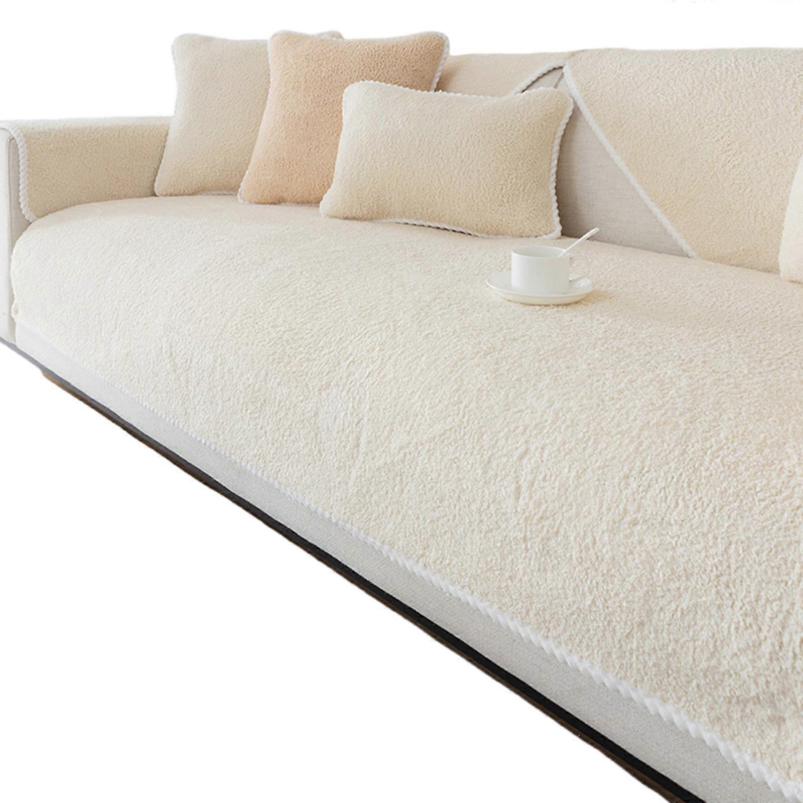 Warm Living Sofa Cover Flexible Fabric Slip Resistant Bottom Daily Use  M