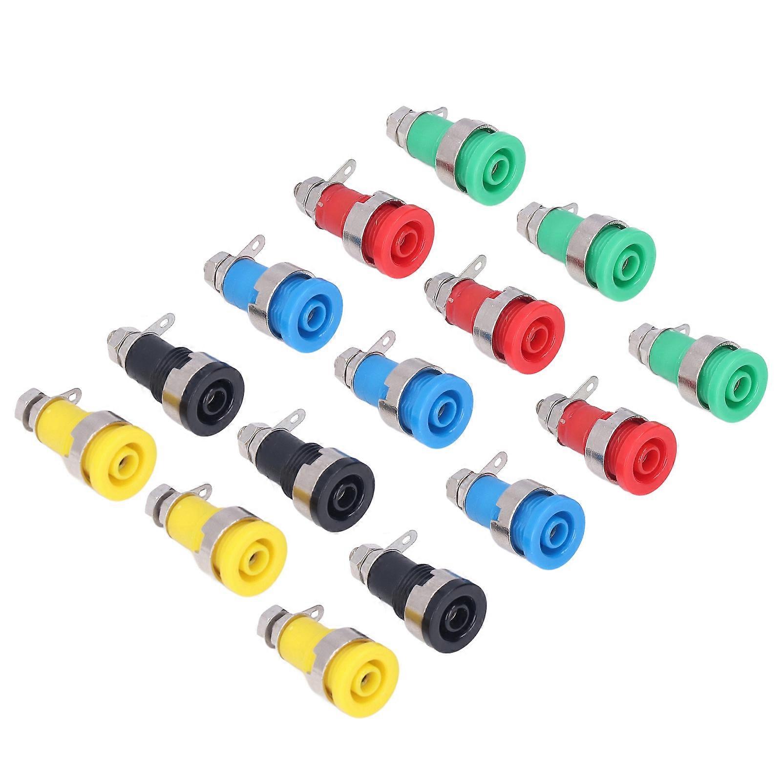 10Pairs 4mm Banana Socket Safe Return Type Banana Socket for Electronic Industrial Equipment