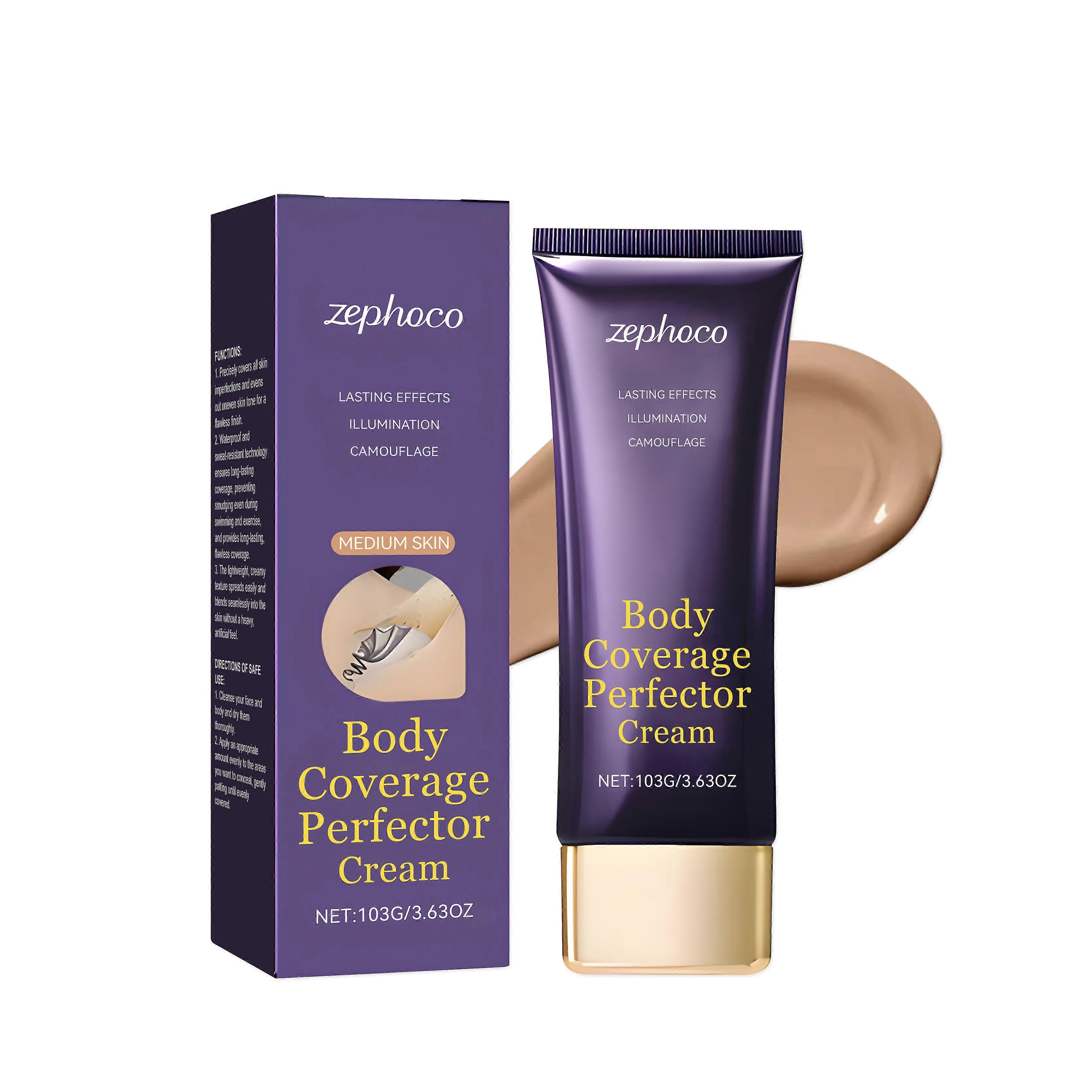 Medium Skin Body Concealer Is Carefully Formulated With Polydimethylsiloxane And Titanium Dioxide