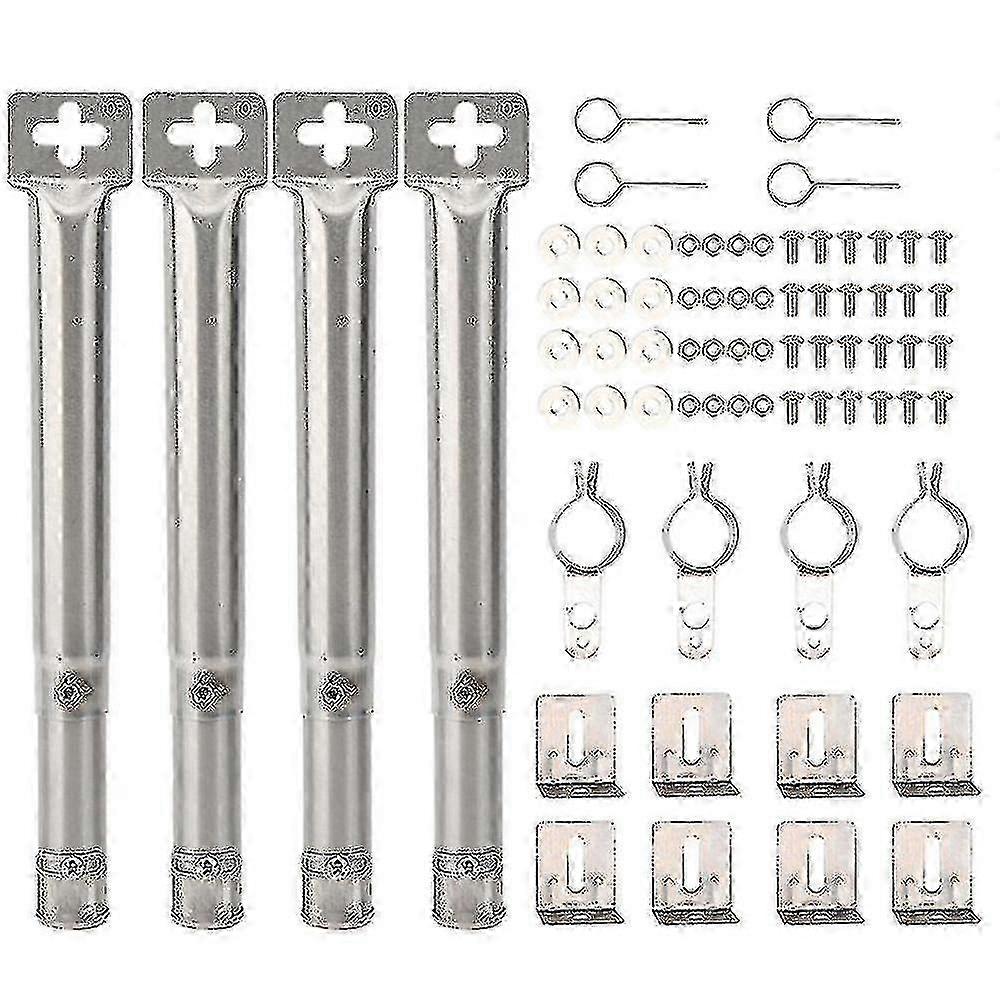 4pcs καθολικός διευθετήσιμος καυστήρας Barbec f54 σωλήνων αντικατάστασης σχάρας αερίου ανοξείδωτου Bbq