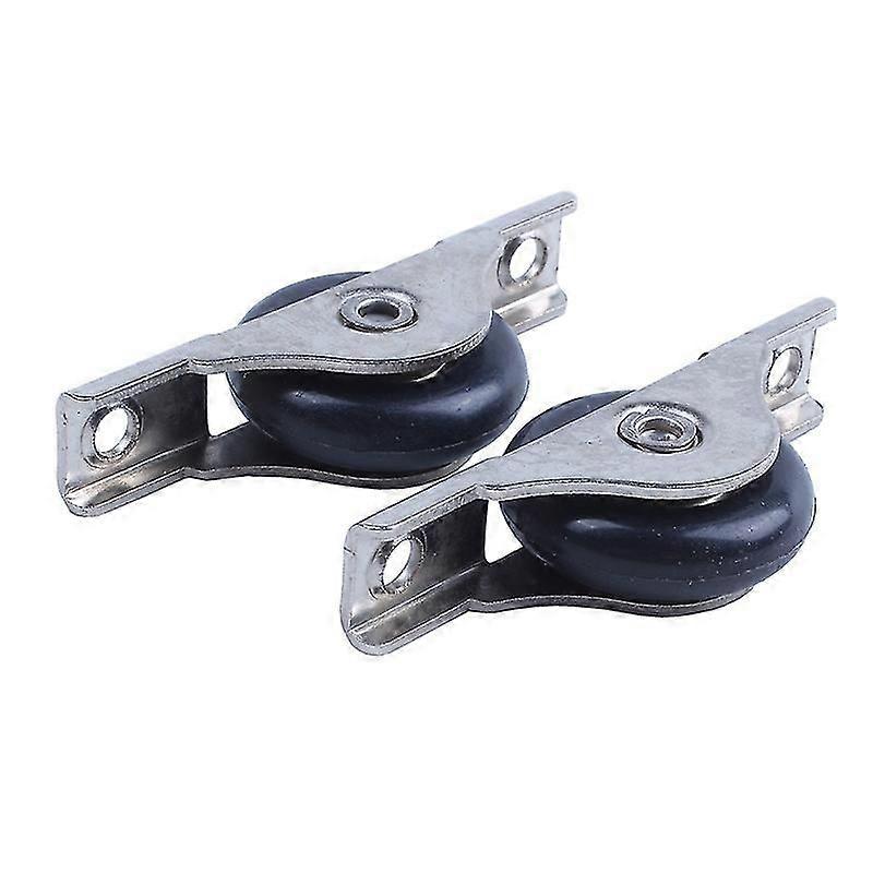 2 Pcs Nylon Single Axle Sliding Door Sash Window Roda de Polia