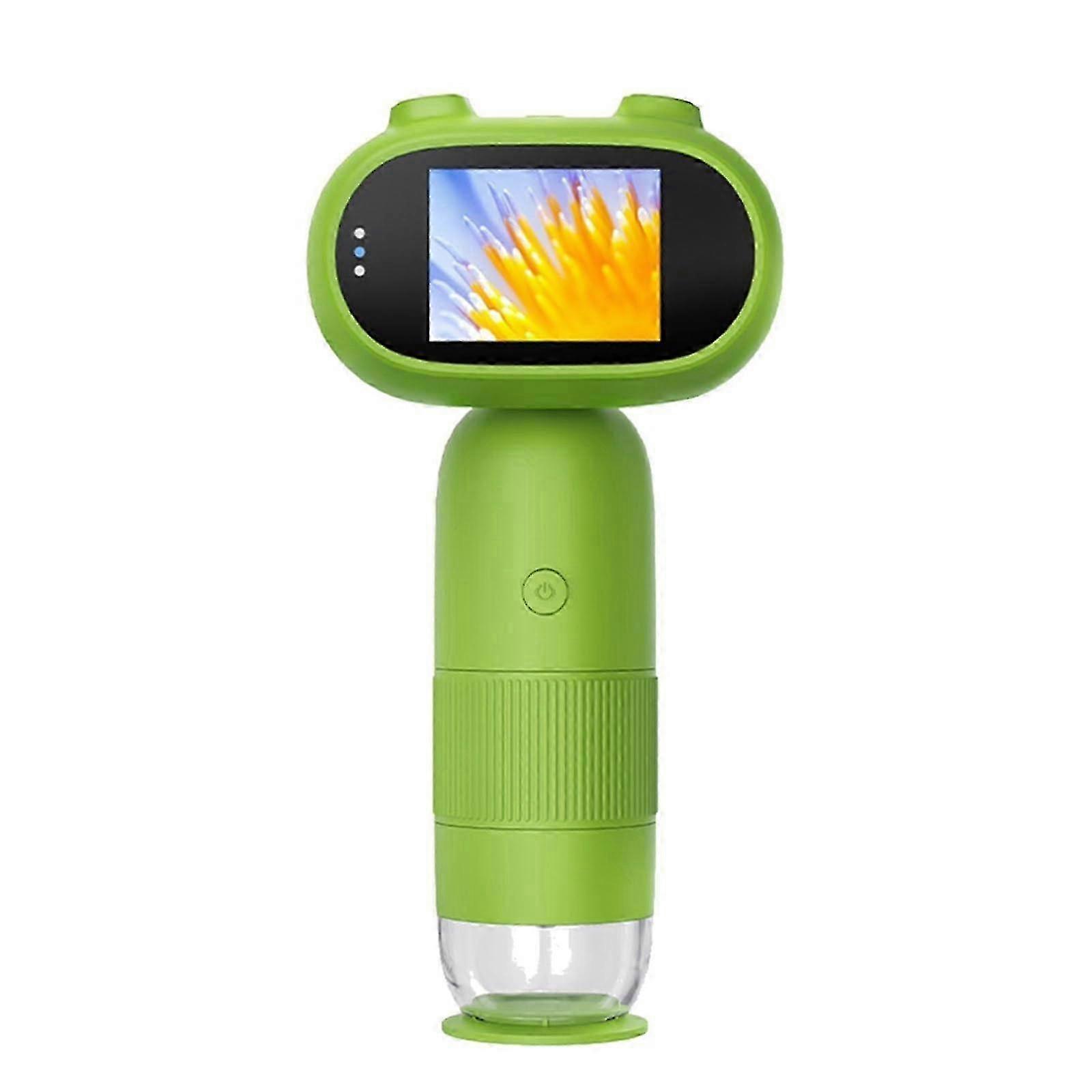 1000x Kids Microscope, Lab Digital Microscope, 2inch IPS Screen, Electronic Magnifier Camera with 8 LED Lights, Photo and Video Function