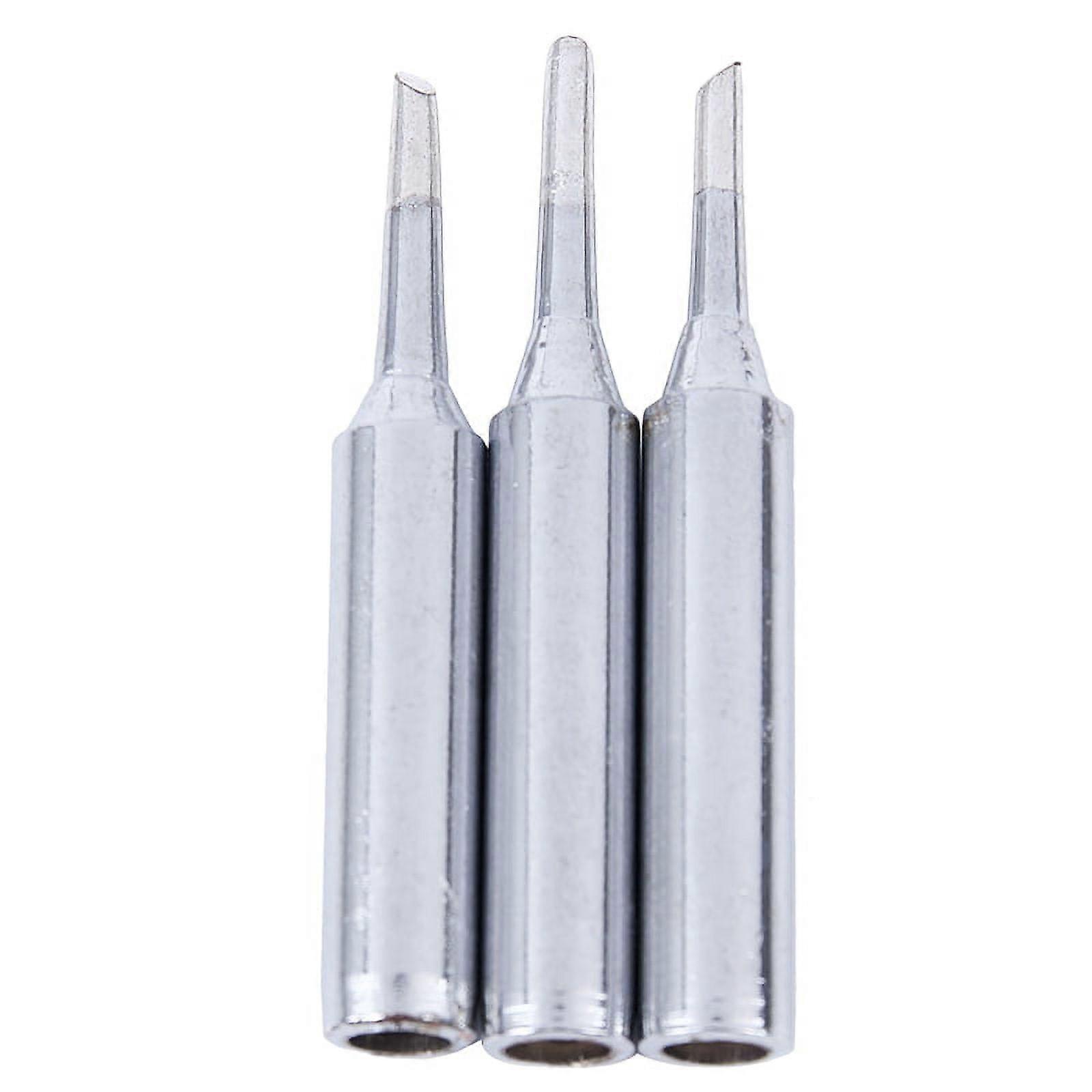 3Pcs 900M-T-2C 60W 2mm Width Bevel Soldering Solder Iron Tip 43 x 6mm