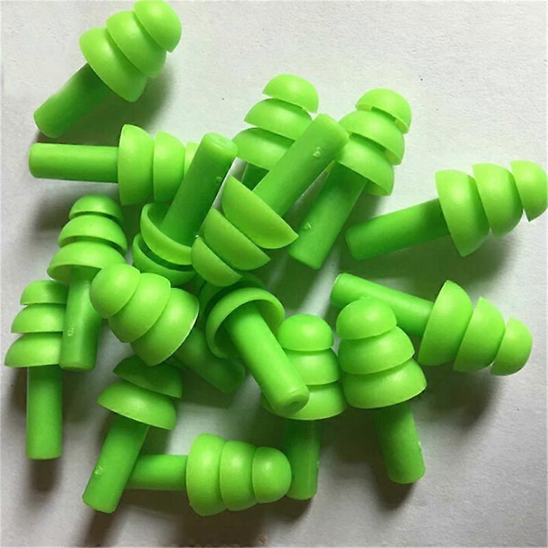 20 Silicone Earplugs For Noise Prevention, Snoring Prevention, Comfortable Learning And Sleeping