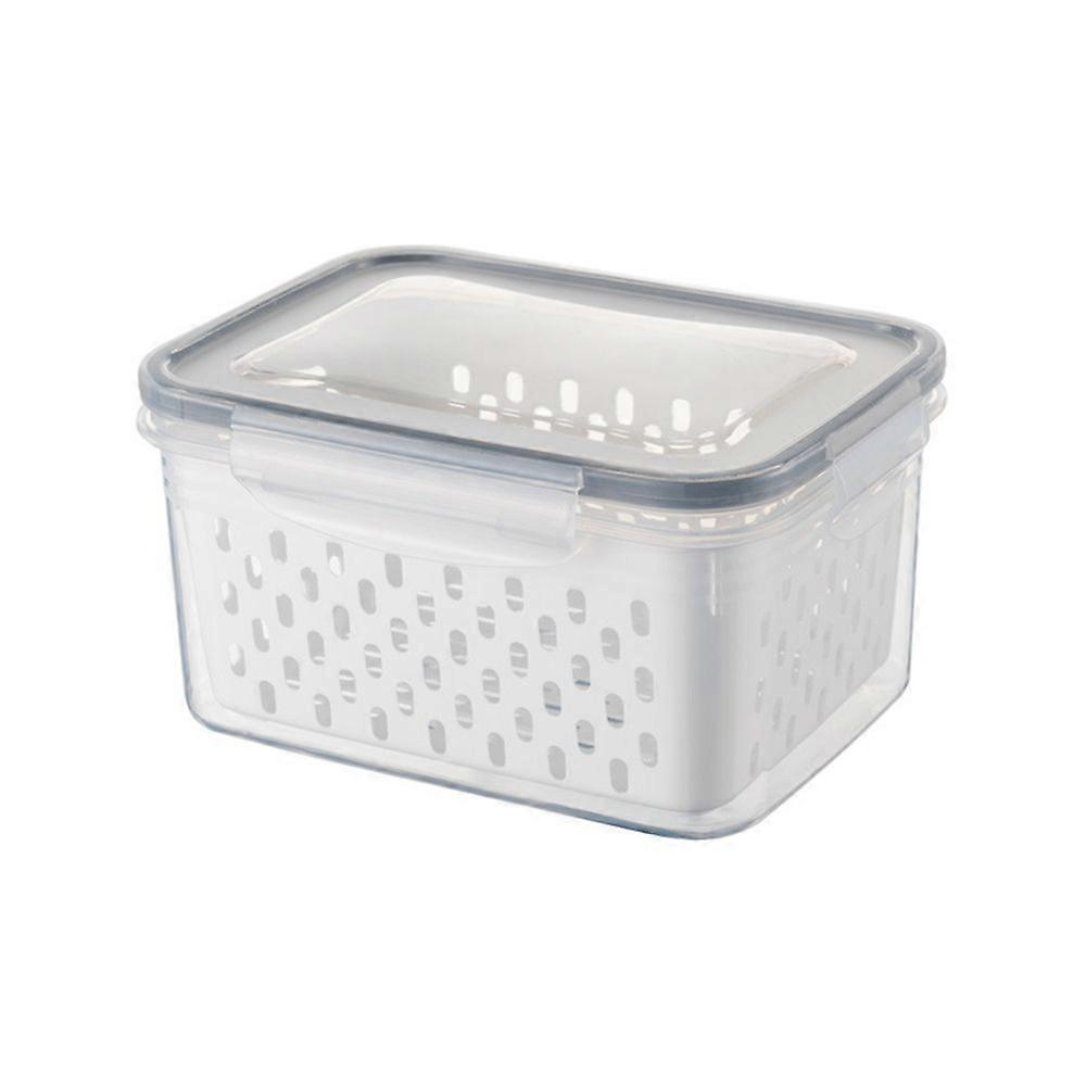 Multifunctioal Fridge Fresh Container Box Vegetable Fruit Refrigerator Storage Box Set Drain Basket