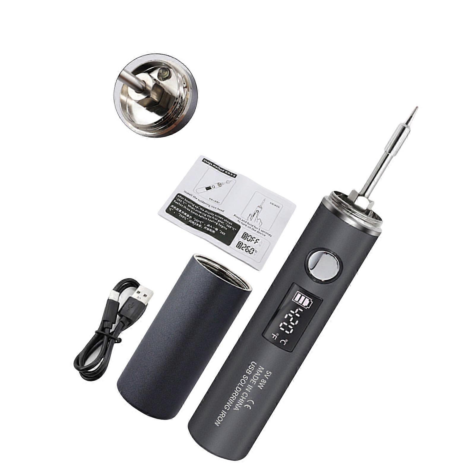 Adjustable Temperature Wireless Digital Soldering Iron Rechargeable Battery for Electronic Repairs and Crafts Project Multicolor