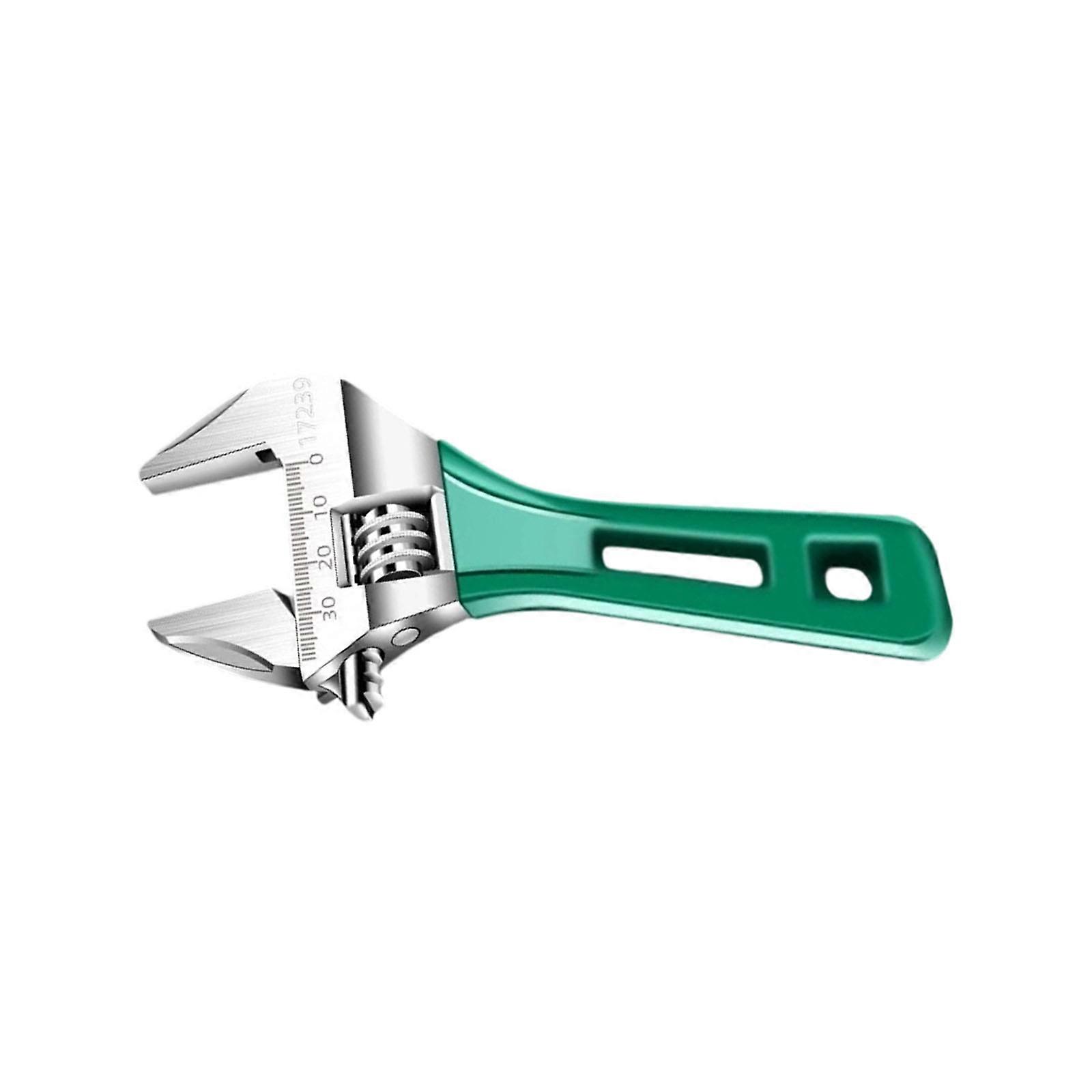 6/8inch Adjustable Wrench Professional Shifters Spanner with Wide Calibers Opening for Household Multicolor