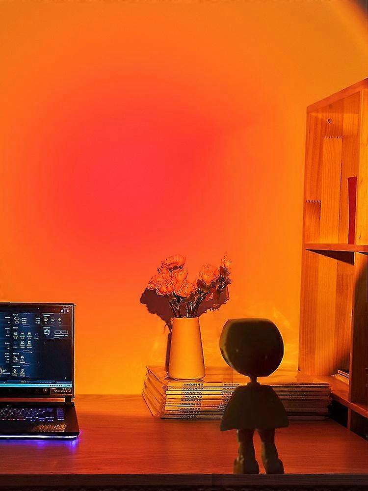 Usb Robot Atmosphere Light 360 Sunset Lamp Stepless Dimming Projector Night Lamp