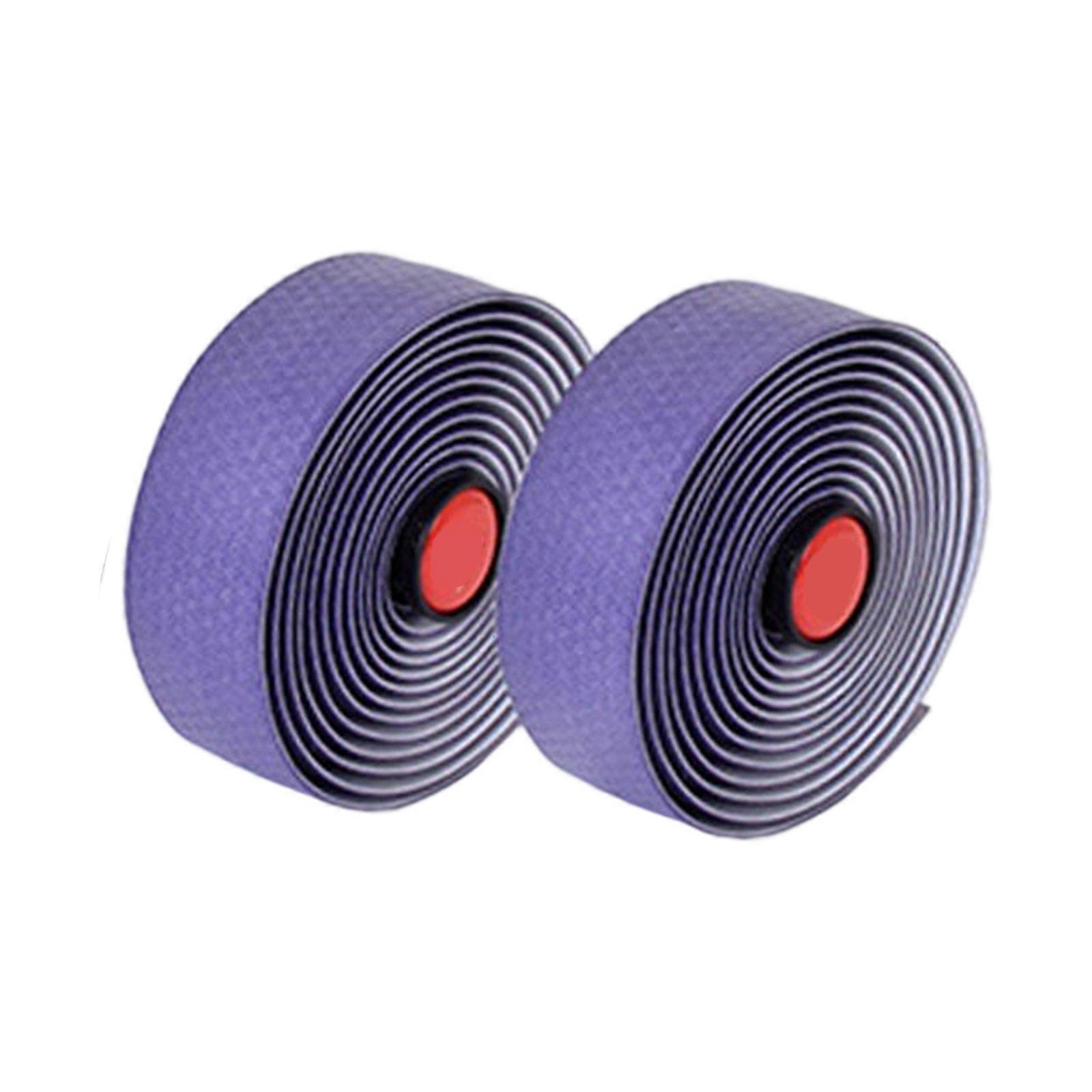 2Pcs Radfahren Fahrräder Lenkerband Fahrräder Griff Wrap Lenkerband Rutschfeste Fahrräder Lenkerband AntiVibration Wrap Lila