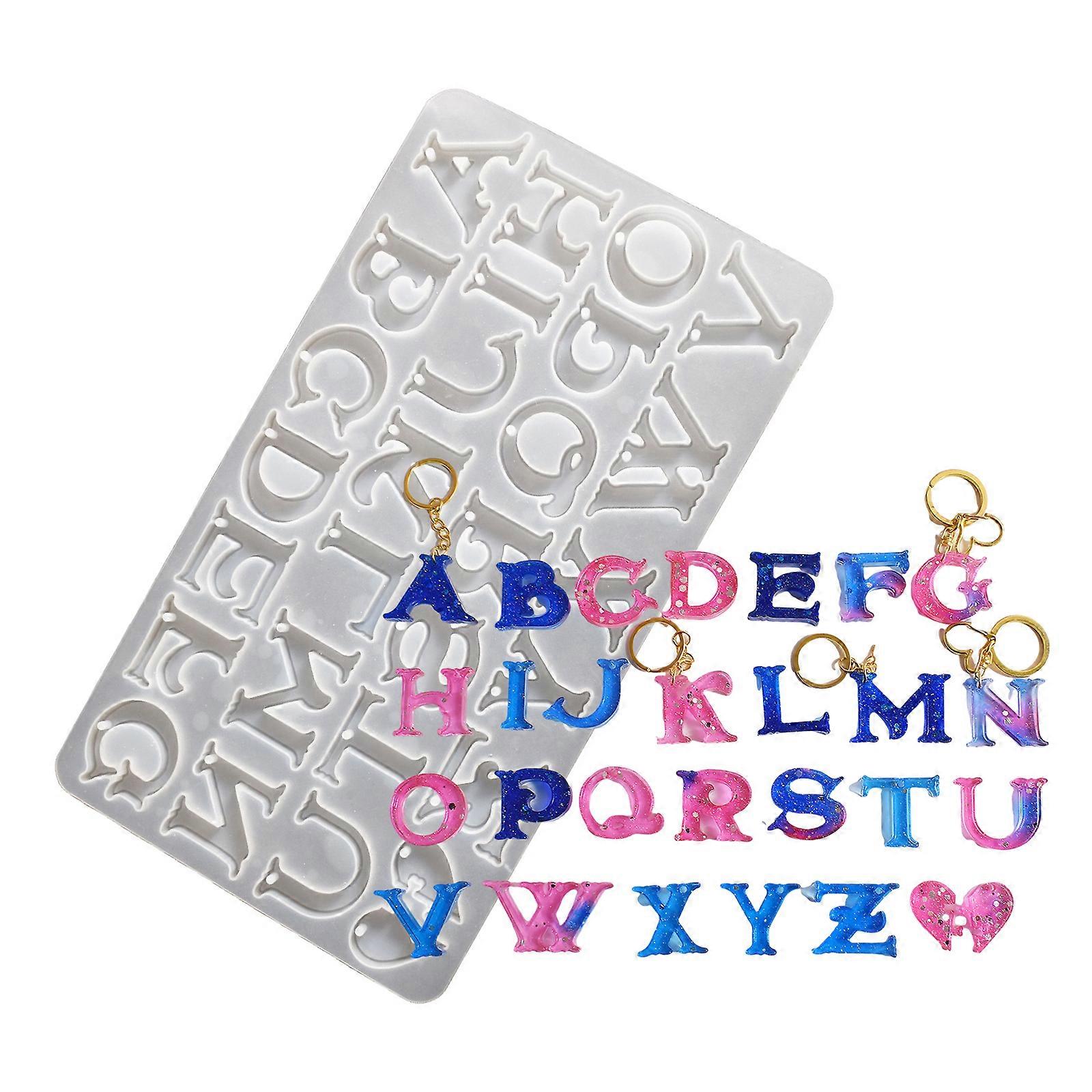 Practical Sturdy Silicone Letter Mould Easy to Clean and Release Portable for Crafting Customes Home Decorations Multicolor