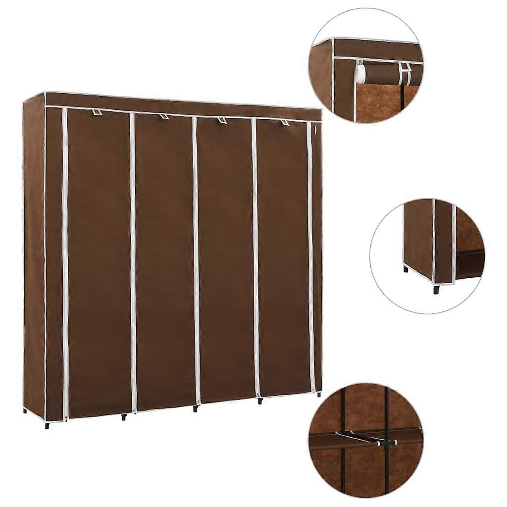Armoire à 4 compartiments Marron 175 x 45 x 170 cm