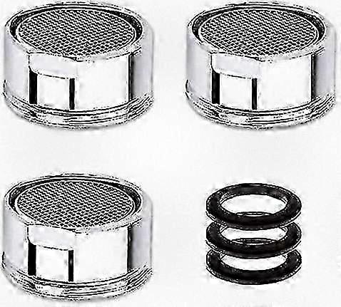 3 Pack Water-Saving Tap Aerator Filter Nozzle Replacement Parts for Compatible Taps with M20 20mm Male Thread