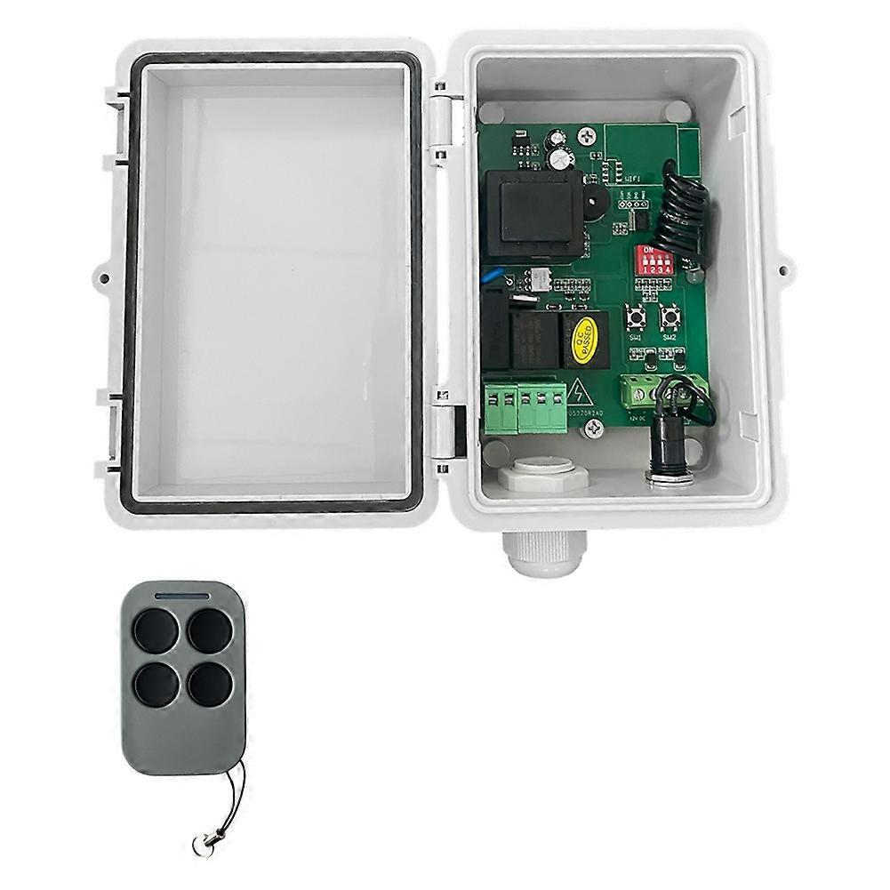 Universal AC220V Tubular Motor Receiver Garage Door Control Board with Remote Control for Roller Shutter Gate Opener