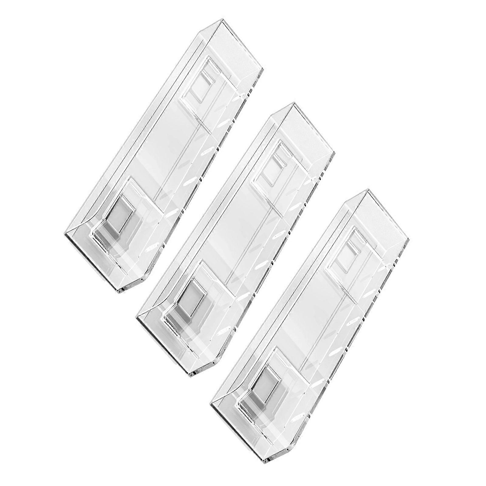 Convenient Picture Book Display Stand Clear Acrylic Wall Mount Bookshelf Portable No Drilling Book Bracket Organizer Multicolor