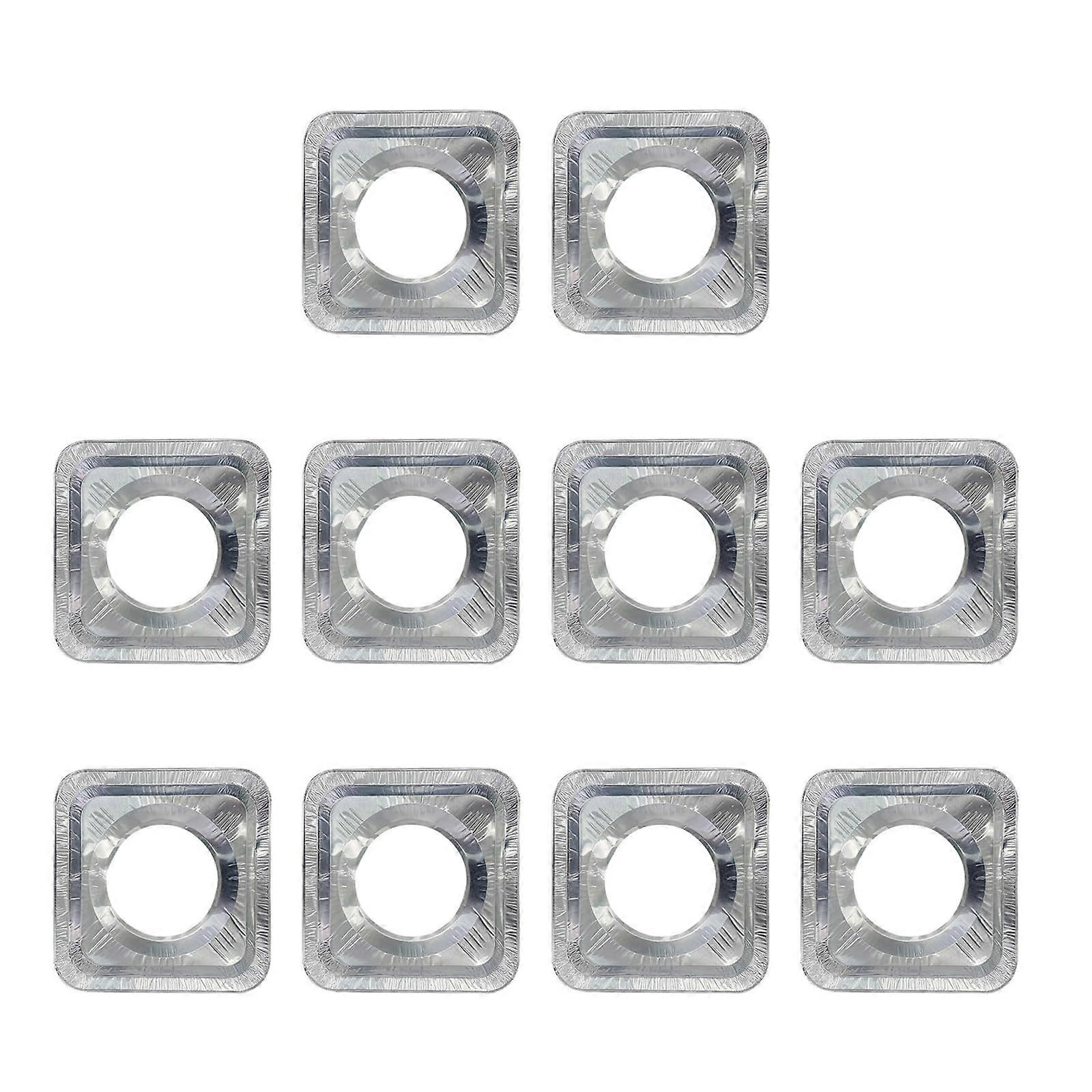 10 Pcs Stove Burner Covers Reusable NonStick Liners for Gas Range and Oven Cleaning Kitchen
