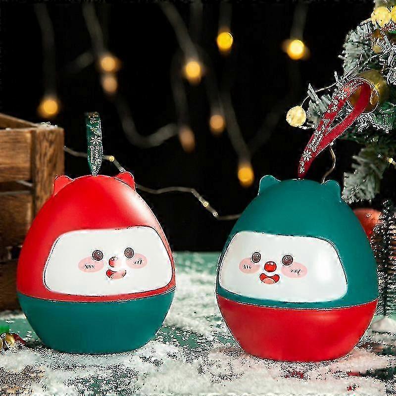 Holiday Apple Box with Snowman Theme for Christmas Present Wrapping