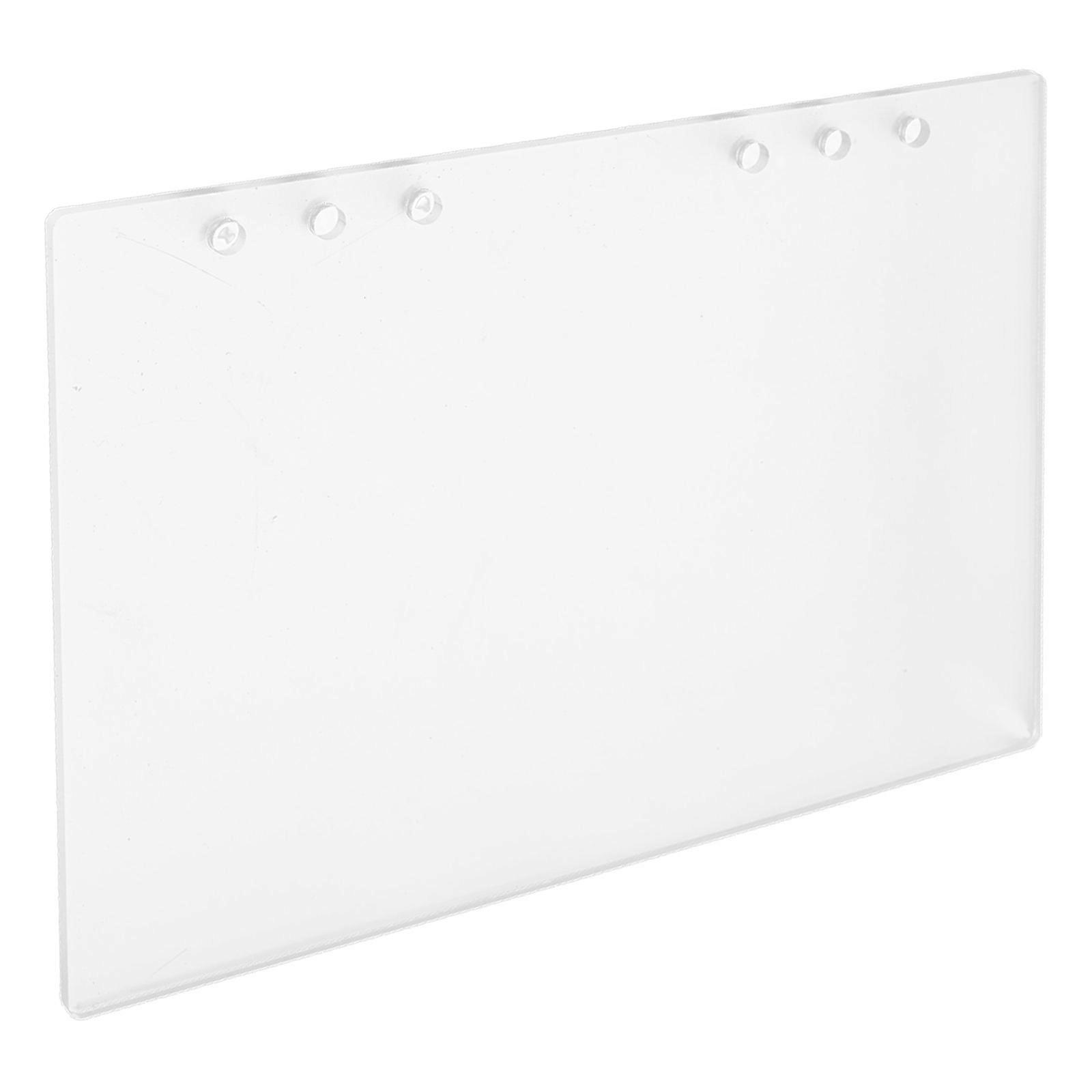 White Acrylic Binder Cover for School Use Frosted Minimalist