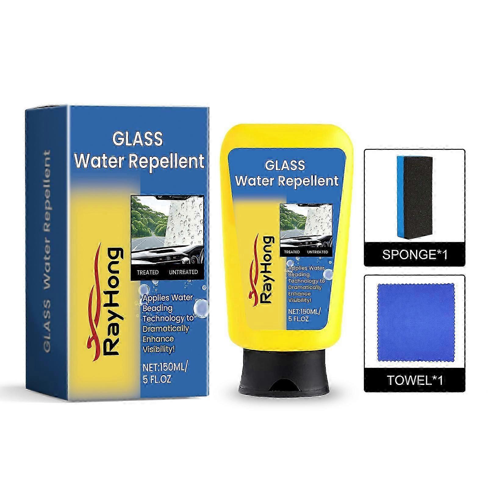 Car Glass Cleaner with Lemon Extract  AntiRain, AntiFog, Dust  Oil Remover, Easy Application