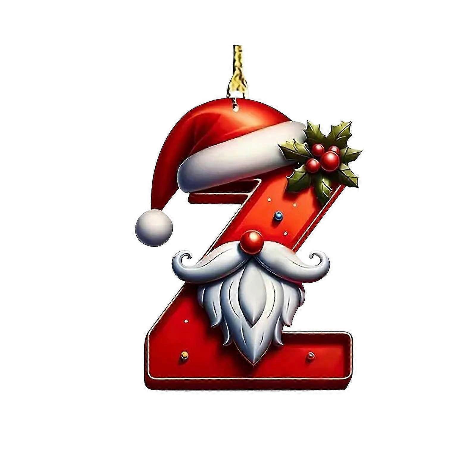 Letter Ornaments Set for Xmas Tree, 26 Alphabet Hanging Decor Compatible with DIY Craft Projects