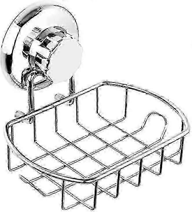 Suction Cup Soap Dish - Wall-Mounted Bathroom Shower Soap Holder